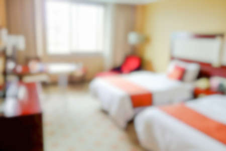 abstract blur decoration in bedroomの写真素材