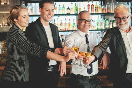 Business People Party Celebration Success after workingの写真素材