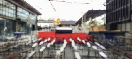 Abstract blur restaurant, defocused backgroundの写真素材