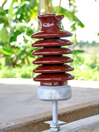 High voltage electrical insulatorの写真素材