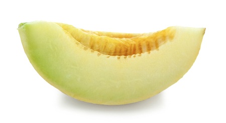 Cantaloupe on white backgroundの写真素材