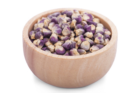 purple corn isolated on a white backgroundの写真素材