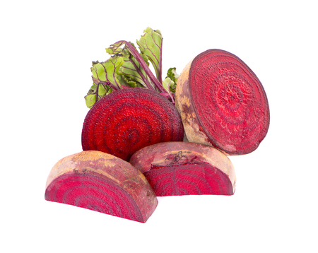 Beetroot isolated on white backgroundの写真素材
