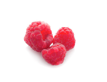 Raspberry isolated on white background