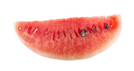 Sliced of watermelon isolated on white background.の写真素材