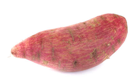 sweet potatoes an isolated on the white backgroundの写真素材