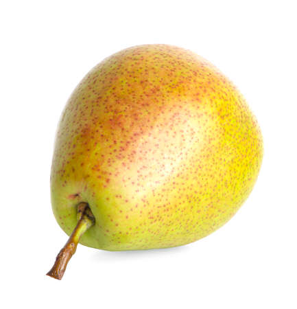 Fresh pear fruit an isolated on the white backgroundの写真素材