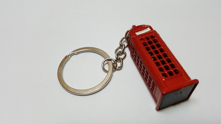 London phone booth keychainの写真素材