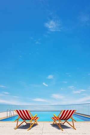 3d Luxury swimming pool の写真素材