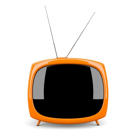  Retro Orange tvの写真素材