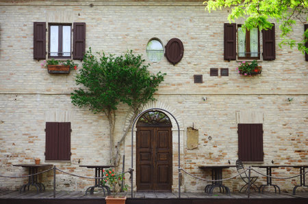 old italian patioの写真素材