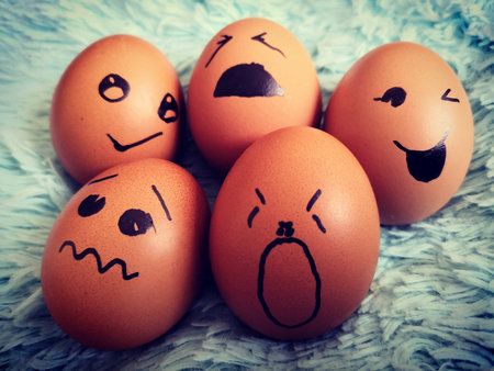 Fun expression egg