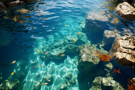 Tropical fish and coral reef in the sea, Thailand.の写真素材