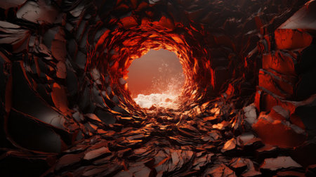 3d rendering of abstract technology concept background. Computer generated image.の素材