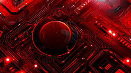 Circuit board. Technology background. 3d rendering abctractの素材