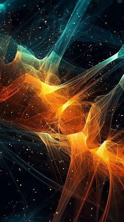 abstract fractal background a computer-generated 2D illustration, textureの素材