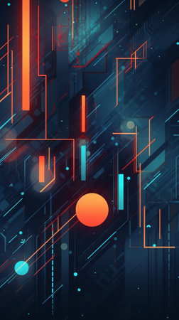 Abstract digital technology background. Futuristic vector illustration. Eps 10.の素材