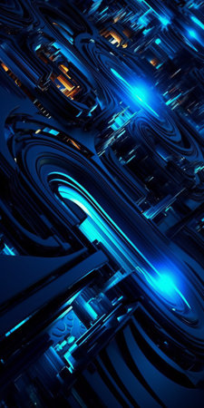 3D rendering of abstract technology concept background ready for banner or posterの素材