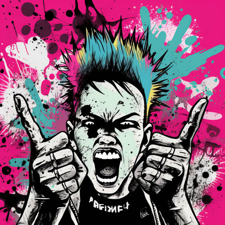 Zombie. Grunge style. Vector illustration for your designの素材