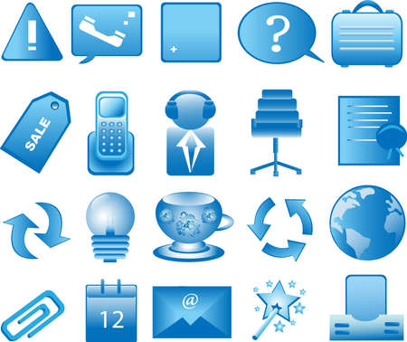 Icon set for web applications isolated on white backgroundのイラスト素材