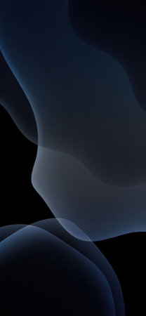 A dark and abstract image featuring swirling shapes and forms against a black background.の写真素材