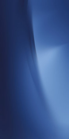 A captivating abstract background featuring a smooth gradient of blue hues, from deep navy to bright sky blue, with elegant, flowing curves and subtle light effects creating a sense of depth and movement.の写真素材