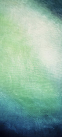 An abstract gradient background featuring a blend of blue, green, and white hues with a textured,...
