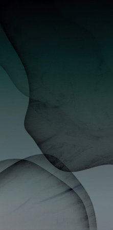 A minimalist abstract composition featuring smooth, undulating curves and soft gradients in dark...