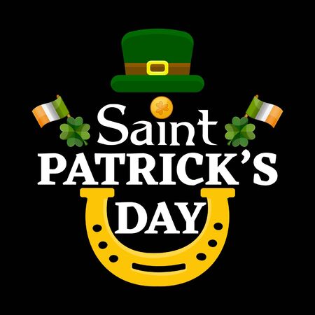 Saint Patrick's Day Typography Festival T-Shirt Design, Illustration Gifts for Themselves, Friends, Family, and Colleagues.のイラスト素材