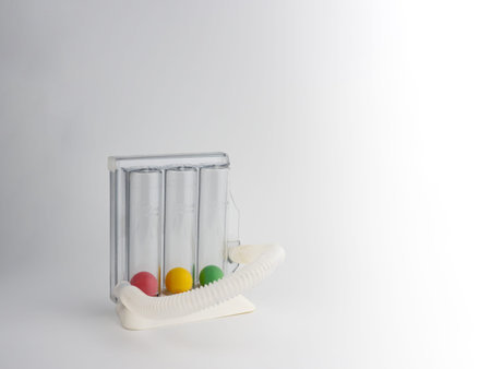 Lung testing and management equipment On a white background