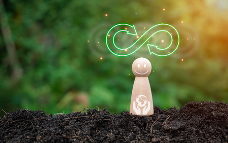 ESG concept for environment, society and governance in sustainable. business responsible...