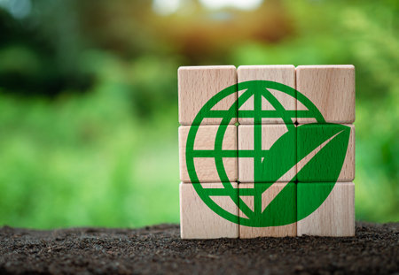 Human hand and model earth icon.Representing helping to save the environment.save world concept.の写真素材