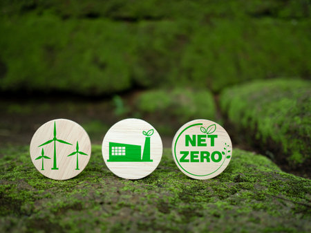 CO2 emission reduction concept, clean and friendly environment without carbon dioxide emissions....