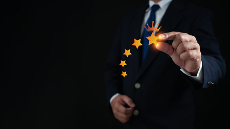 Customer Satisfaction Survey concept, service experience rating online application, customer...