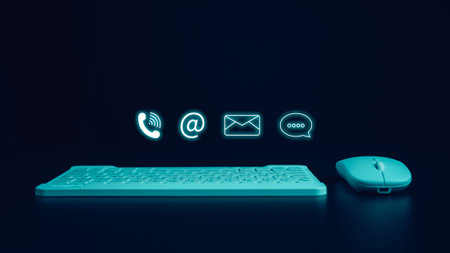 Website page, contact us or email marketing concept, customer support hotline, contact us....