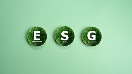 ESG concepts for sustainable environment, society and governance Businesses are environmentally...