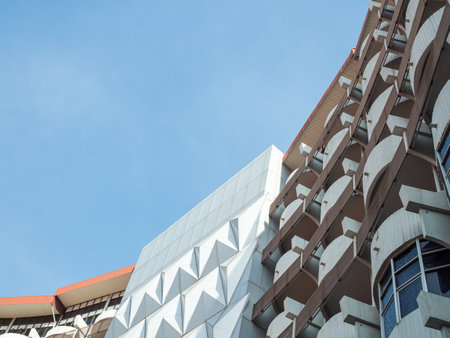 Bangkok, Thailand. November 9, 2024. Prosta Tower is a modern A class office building offering approx, Construction and fit out standards meet best market standards and newest architecture trends.の写真素材