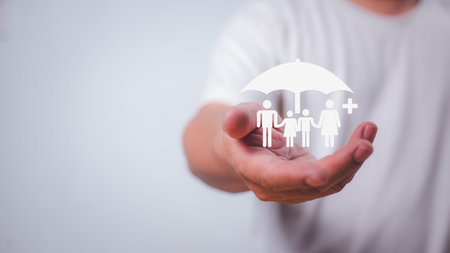 Care, Assurance, Insurance, car, Real estate and property, travel, finances, health, family, life, accident, and logistics insurance. Insurance company clients take out the complete insurance concept.の写真素材