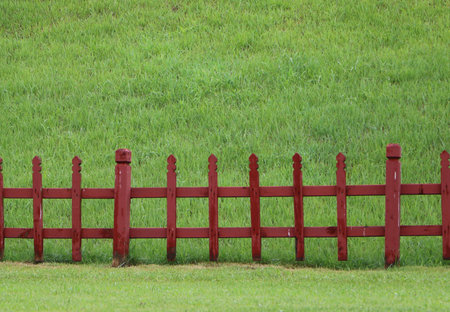 garden fenceの写真素材
