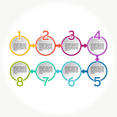 Vector circle infographic. Business diagrams, presentations and charts. Background.のイラスト素材
