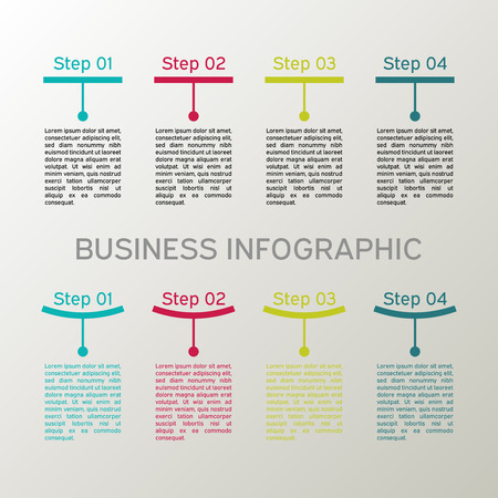 Vector infographic set. Business diagrams, presentations and charts. Background.のイラスト素材