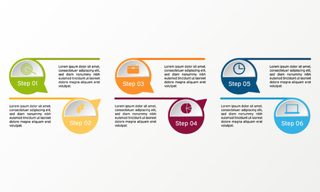 Vector circle infographic. Business diagrams, presentations and charts. Background.のイラスト素材