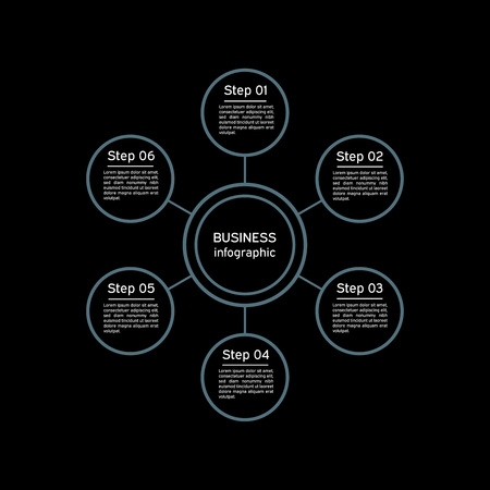 Vector circle infographicのイラスト素材