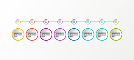 Vector circle infographicのイラスト素材