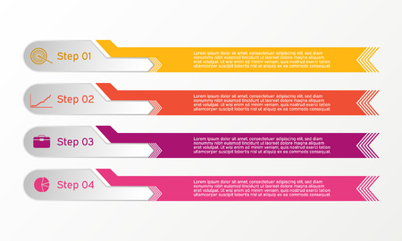 Vector line infographic. Business diagrams, presentations and chartsのイラスト素材