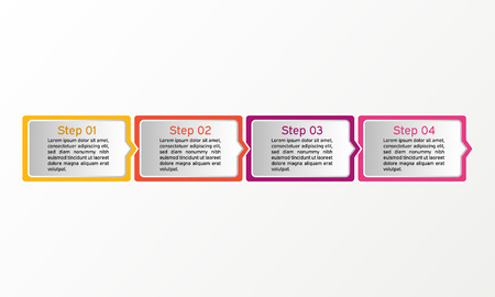 Vector square infographic. Business diagrams, presentations and chartsのイラスト素材