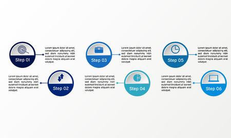 Vector circle infographic. Business diagrams, presentations and chartsのイラスト素材