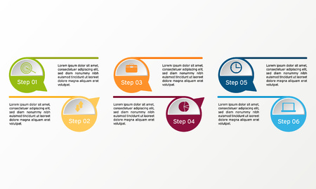 Vector circle infographic. Business diagrams, presentations and charts. Background Colourfulのイラスト素材