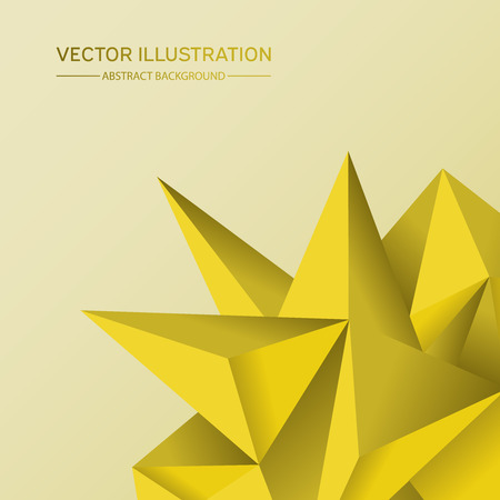 3D Low polygon geometry background. Abstract polygonal geometric shape. Lowpoly minimal style art. Vector illustration.のイラスト素材