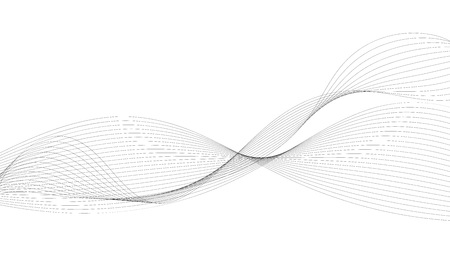 Abstract wave element for design. Digital frequency track equalizer. Stylized line art background.のイラスト素材